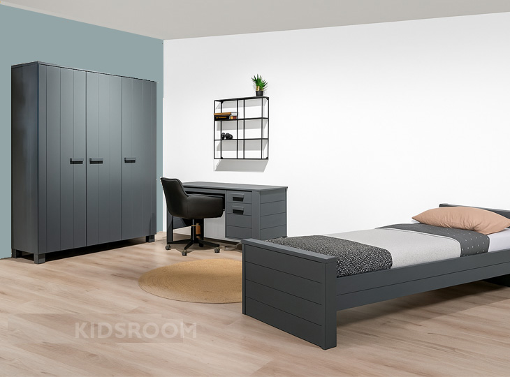 Woood Dennis Tienerkamer | Grijs