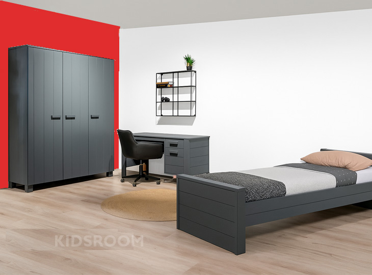 Woood Dennis Tienerkamer | Rood