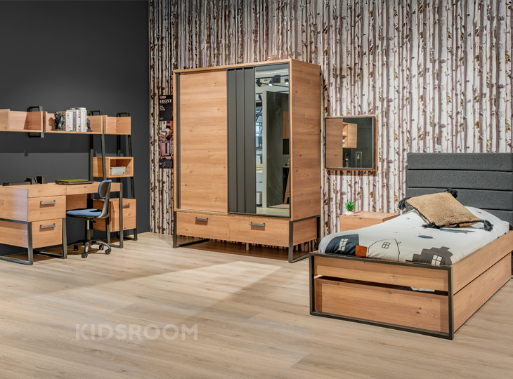 Almila | Irony Tienerkamer | Zwart