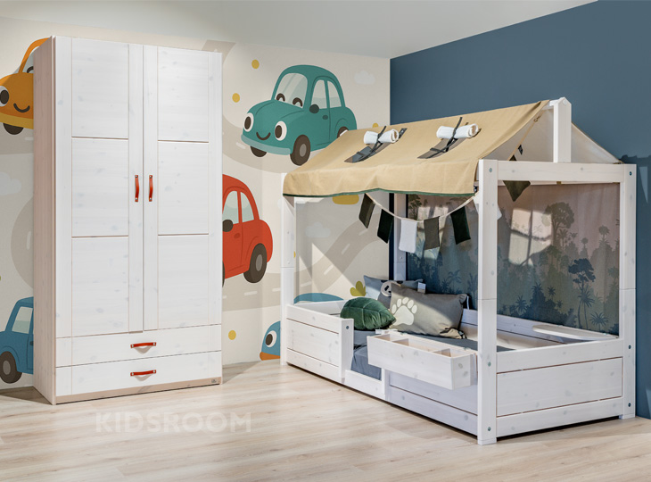 Lifetime Kinderkamer | 4-in-1 Bed | 2-Deurskast | Auto