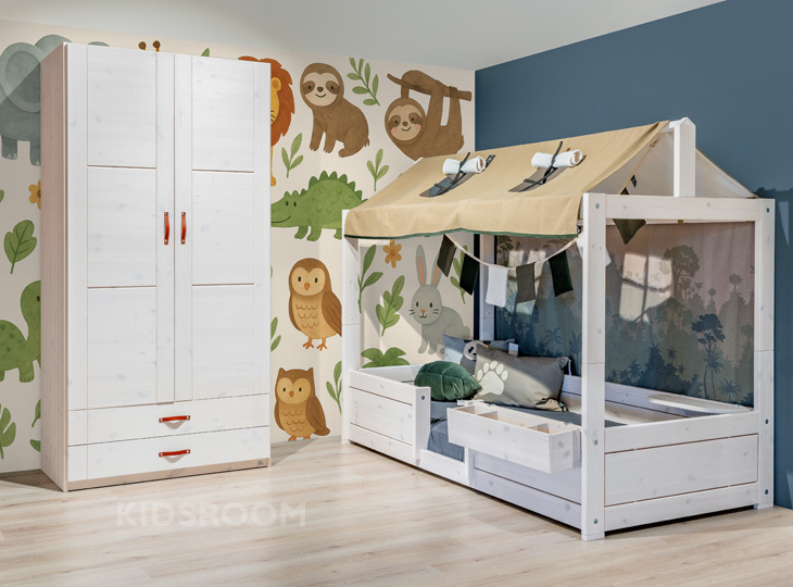 Lifetime Kinderkamer | 4-in-1 Bed | 2-Deurskast | Dieren