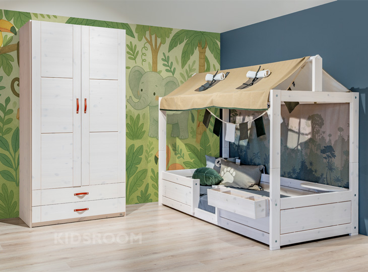 Lifetime Kinderkamer | 4-in-1 Bed | 2-Deurskast | Jungle