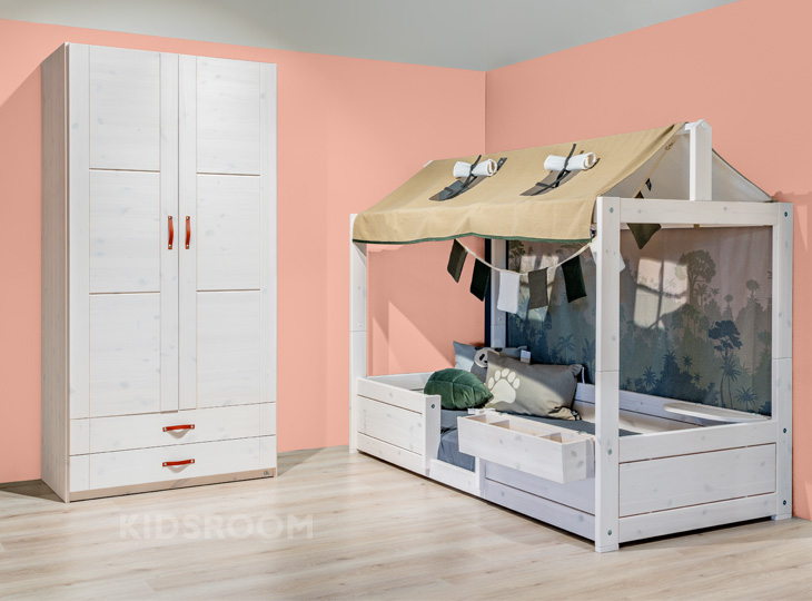 Lifetime Kinderkamer | 4-in-1 Bed | 2-Deurskast | OudRoze
