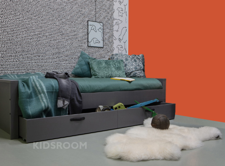 Woood Morris Tienerkamer | Bruin