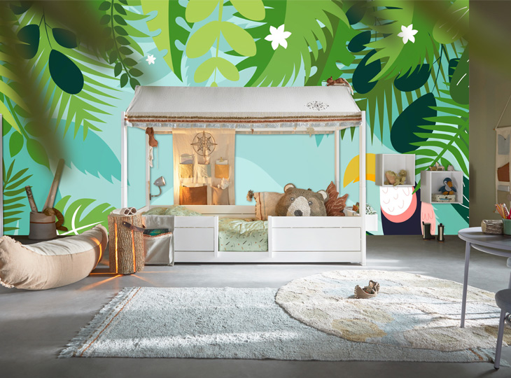 Jungle Kinderkamer Lifetime 4in1bed