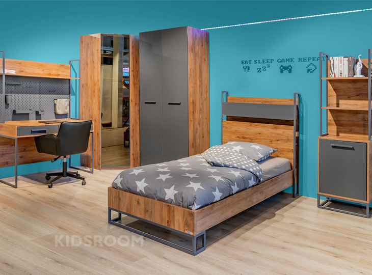 Almila Legend | Walnoot Kinderkamer | Beige