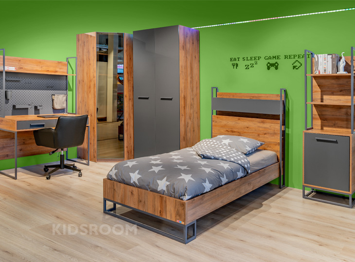 Almila Legend | Walnoot Kinderkamer | Groen