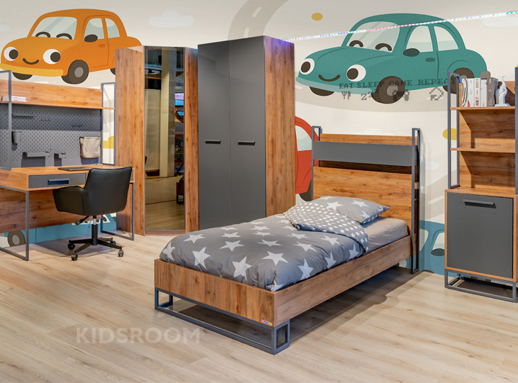 Almila Legend | Walnoot Kinderkamer | Auto