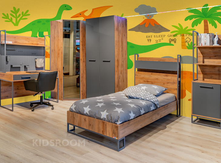 Almila Legend | Walnoot Kinderkamer | Dino