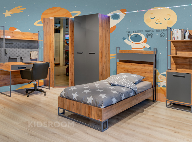 Almila Legend | Walnoot Kinderkamer | Ruimtevaart