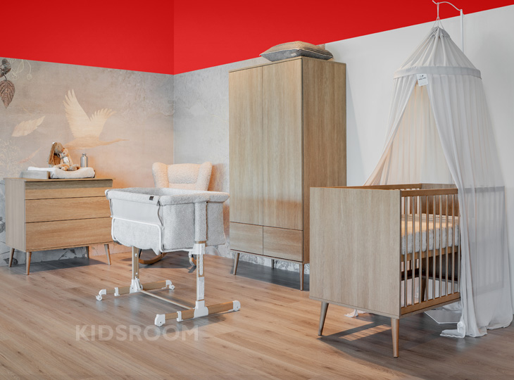 Quax Babykamer Flow HoneyAsh | Rood