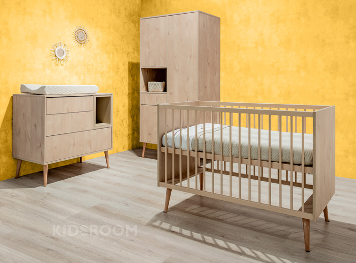 Quax Cocoon Natural Oak | Babykamer | Geel