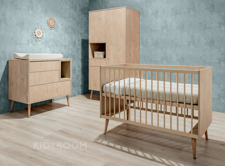 Quax Cocoon Natural Oak | Babykamer | Grijs