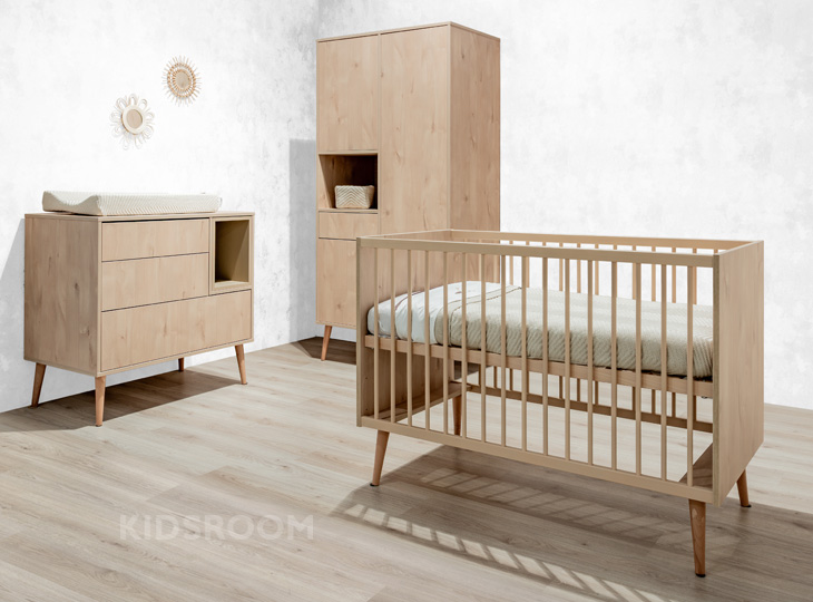 Quax Cocoon Natural Oak | Babykamer | Wit