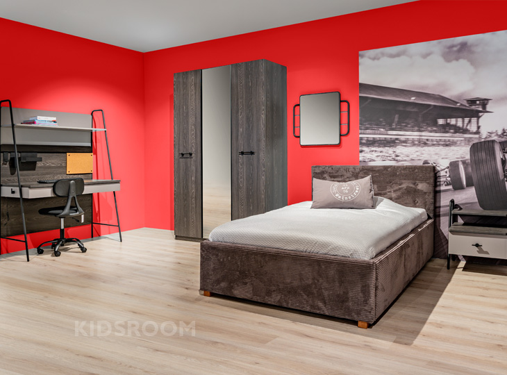 Lima Arwen Bed En Kast | Rood