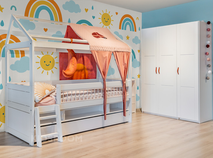 Lifetime Huis-Kajuitbed Kast | Regenboog