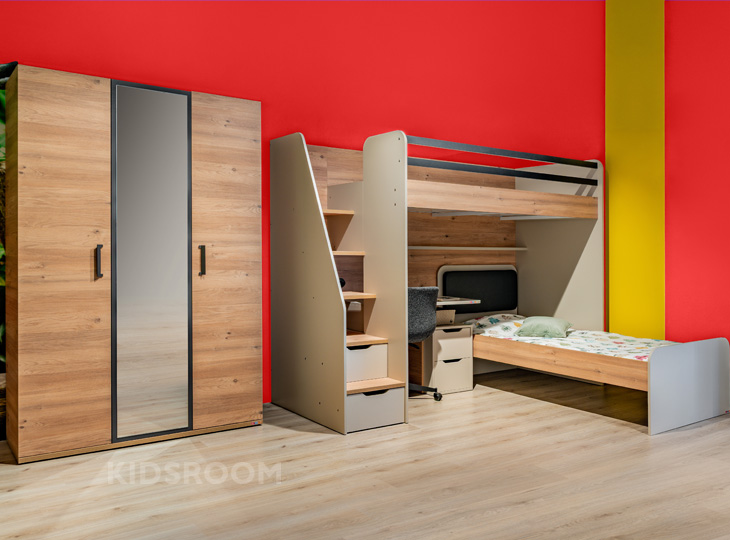 NewOptions Bed En Kast | Rood