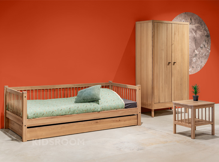 Vipack Forrest Eiken Kinderkamer Met Nachtkastje | Bruin