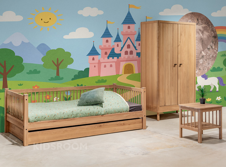 Vipack Forrest Eiken Kinderkamer Met Nachtkastje | Disney