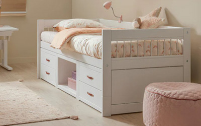 Kinderbedden met opbergruimte